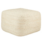 Pouff/Repose-pieds en jute Saba Square