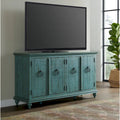 Meuble TV console en bois massif 65