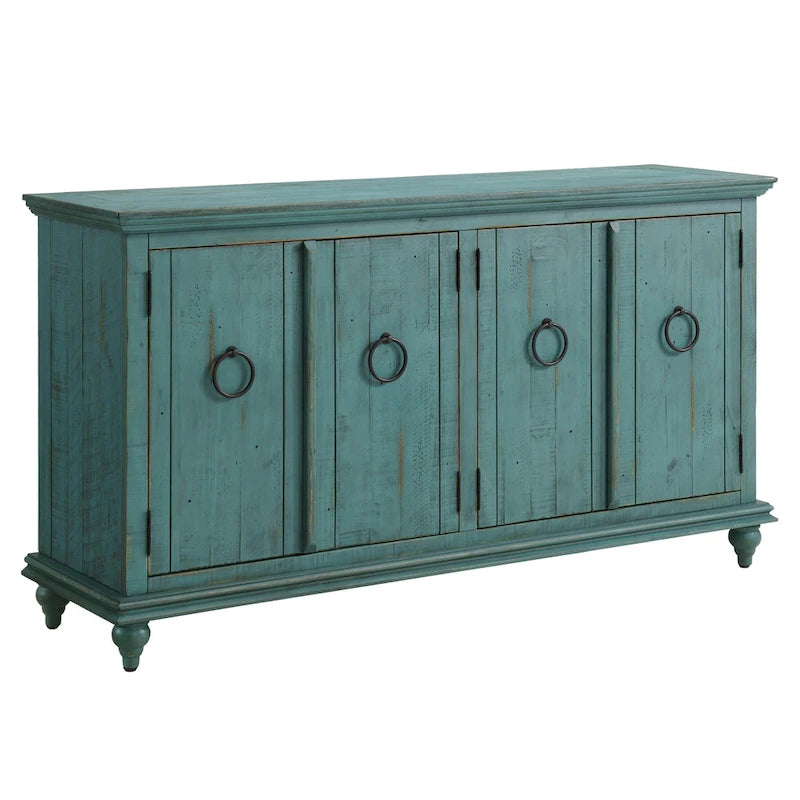 Meuble TV console en bois massif 65