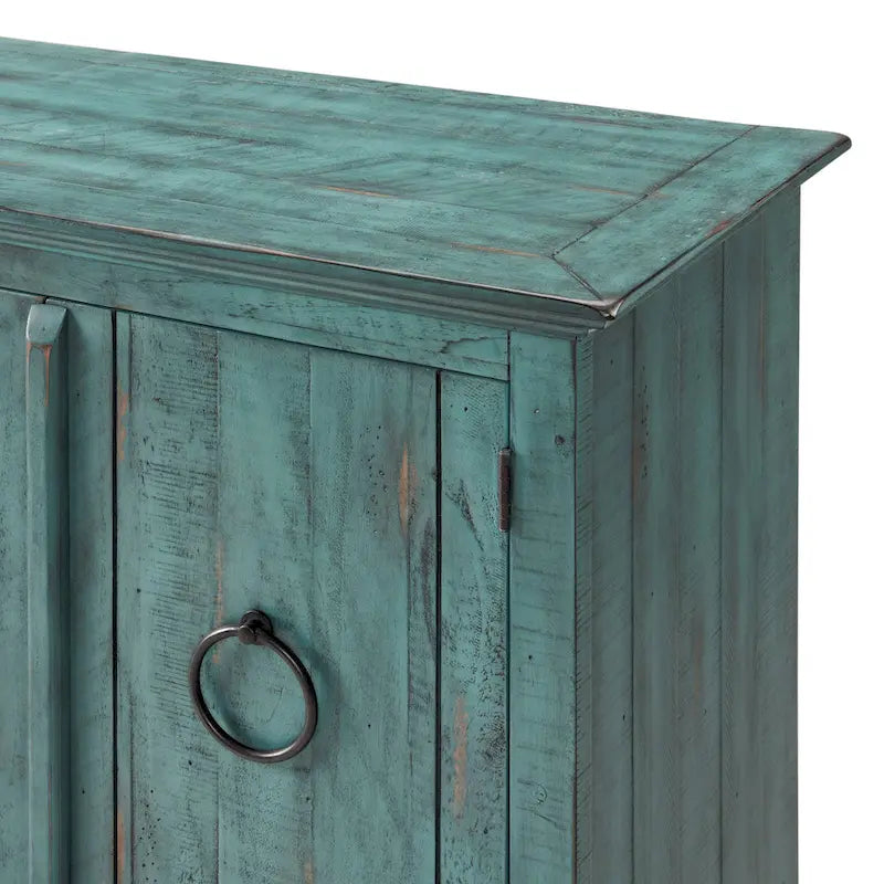 Meuble TV console en bois massif 65