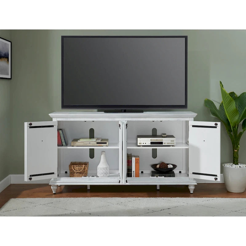 Meuble TV console en bois massif 65