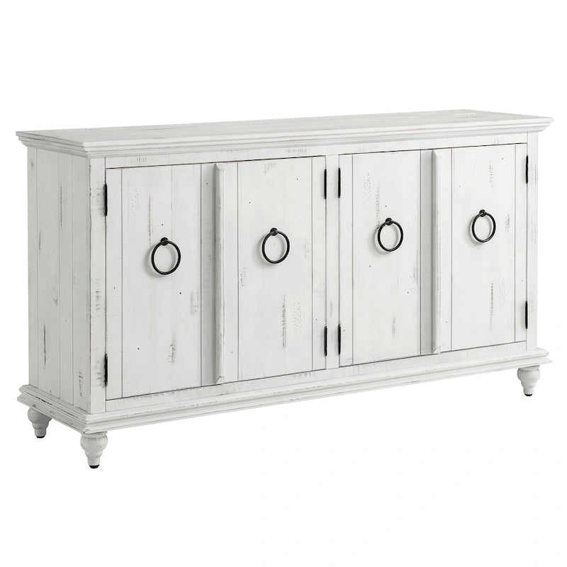 Meuble TV console en bois massif 65