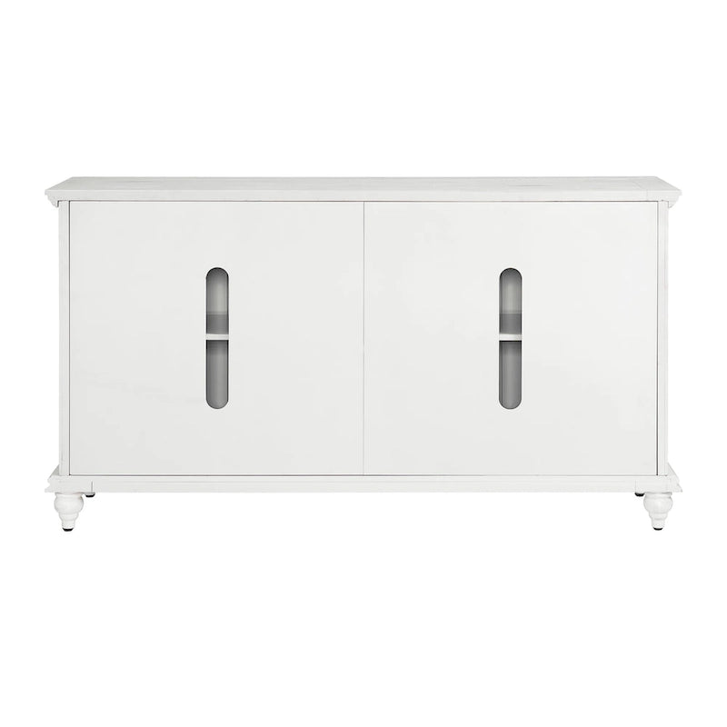 Meuble TV console en bois massif 65