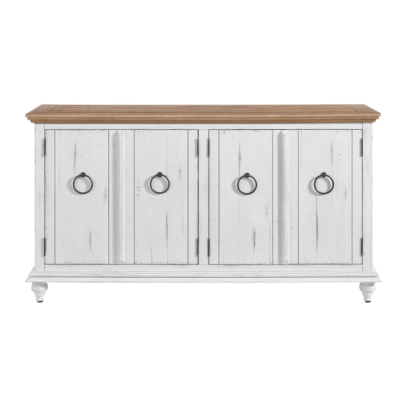 Meuble TV console en bois massif 65
