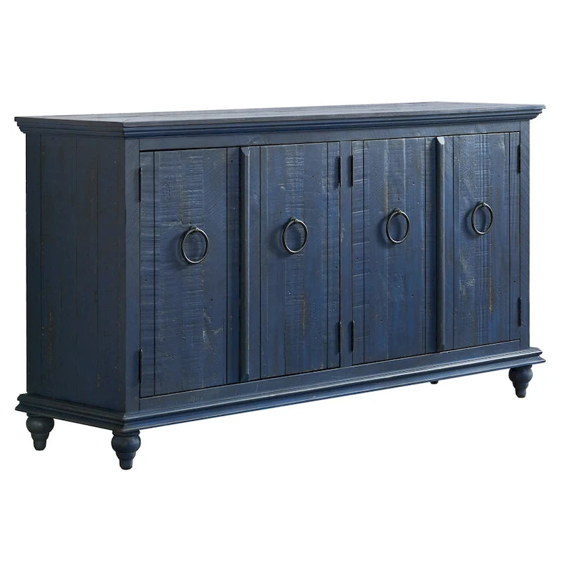 Meuble TV console en bois massif 65