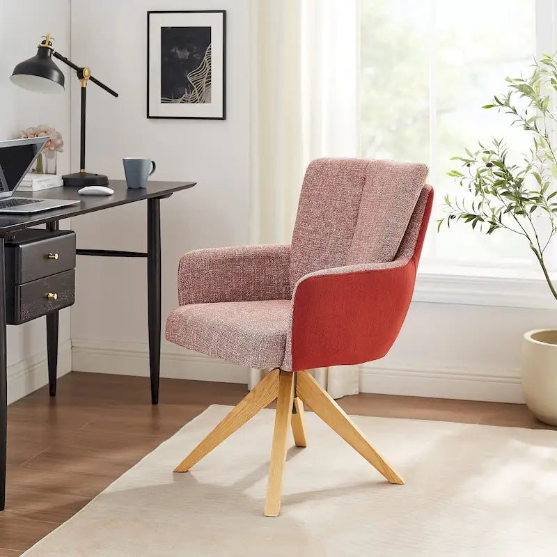 Chaise de bureau pivotante de style moderne du milieu du siècle