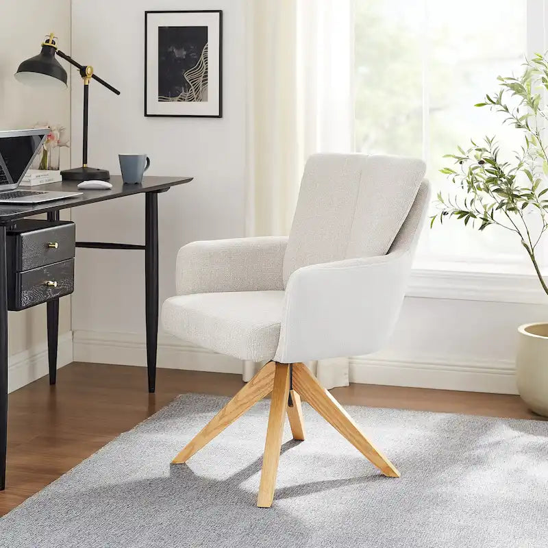 Chaise de bureau pivotante de style moderne du milieu du siècle