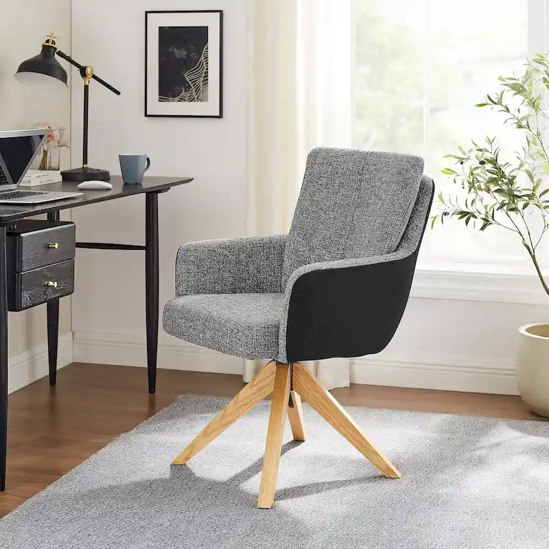 Chaise de bureau pivotante de style moderne du milieu du siècle