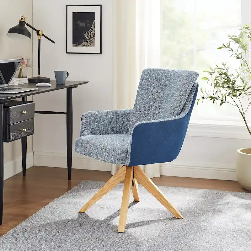 Chaise de bureau pivotante de style moderne du milieu du siècle