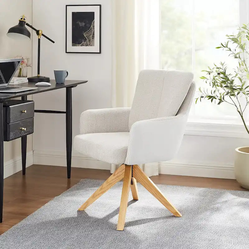 Chaise de bureau pivotante de style moderne du milieu du siècle