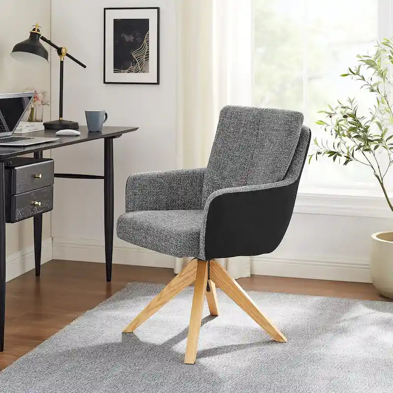 Chaise de bureau pivotante de style moderne du milieu du siècle