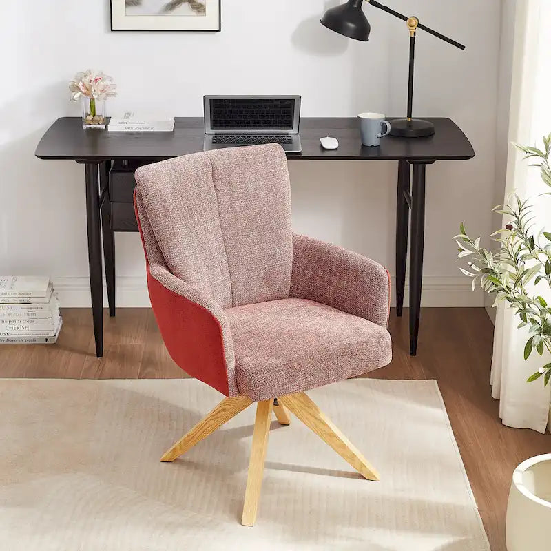 Chaise de bureau pivotante de style moderne du milieu du siècle