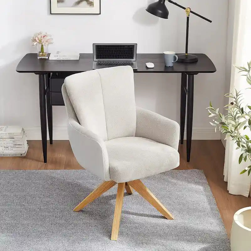 Chaise de bureau pivotante de style moderne du milieu du siècle