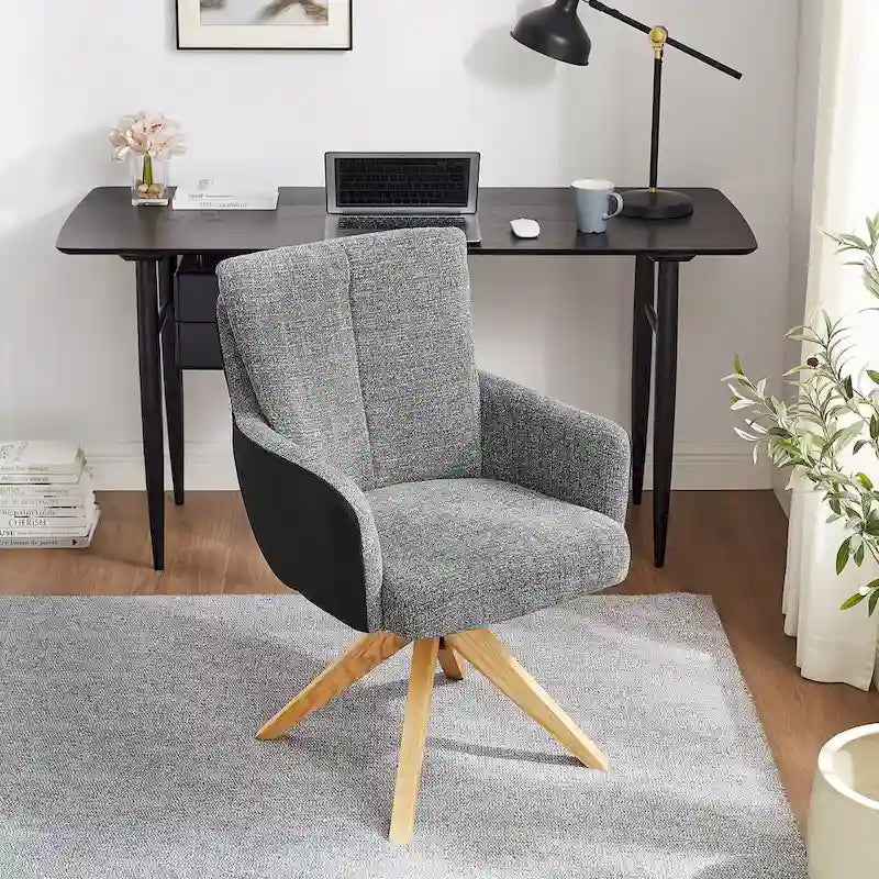 Chaise de bureau pivotante de style moderne du milieu du siècle