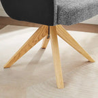 Chaise de bureau pivotante de style moderne du milieu du siècle
