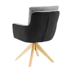 Chaise de bureau pivotante de style moderne du milieu du siècle