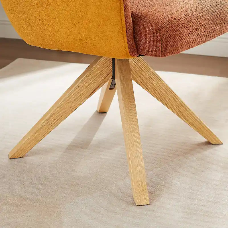 Chaise de bureau pivotante de style moderne du milieu du siècle