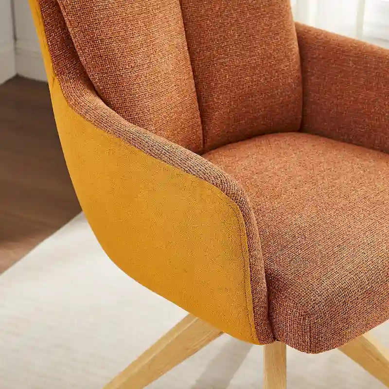 Chaise de bureau pivotante de style moderne du milieu du siècle