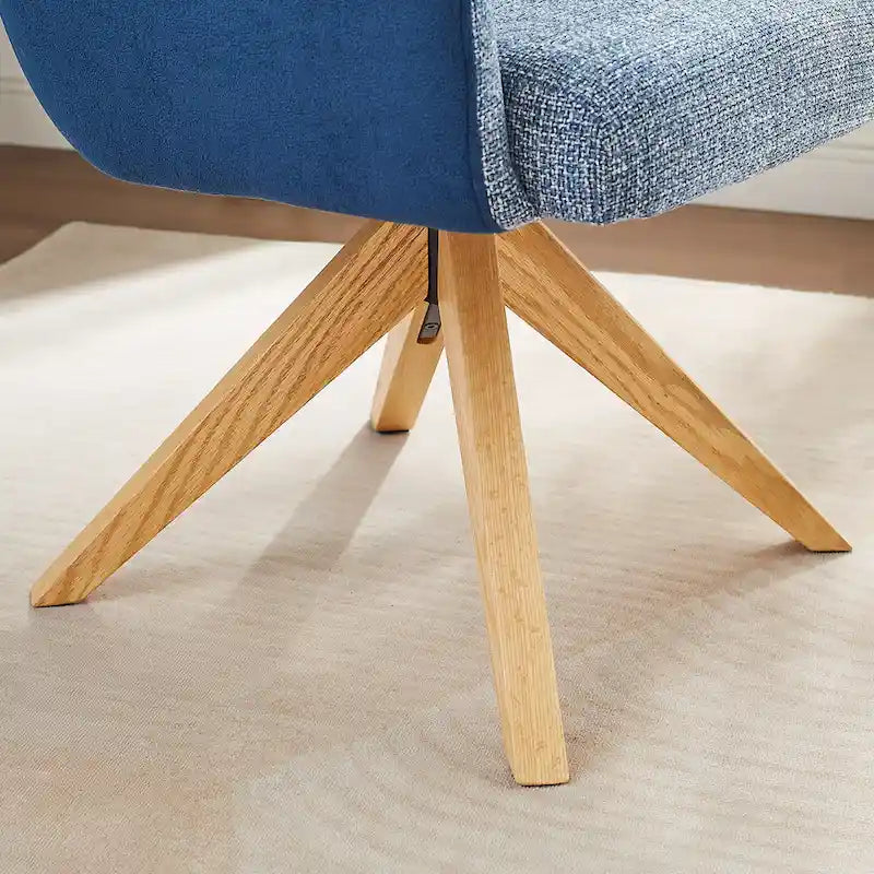Chaise de bureau pivotante de style moderne du milieu du siècle