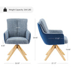 Chaise de bureau pivotante de style moderne du milieu du siècle