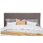 Lit plateforme rembourré gris foncé Hindon