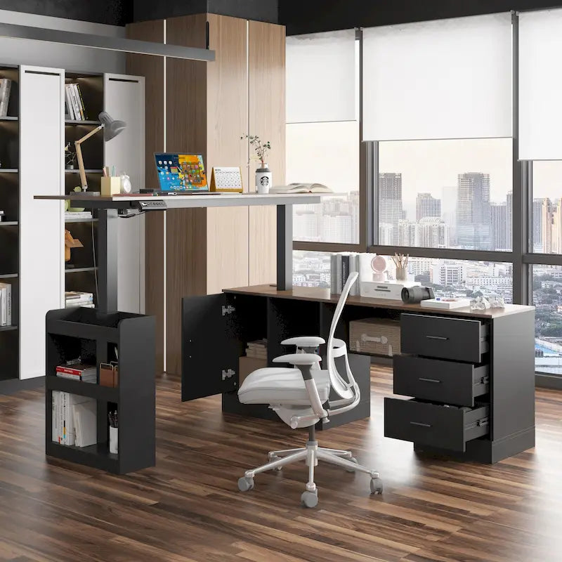63 Bureau réglable Design ergonomique Rangement spacieux et Position debout