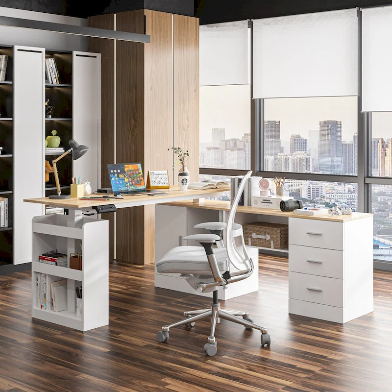 63 Bureau réglable Design ergonomique Rangement spacieux et Position debout