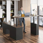 63 Bureau réglable Design ergonomique Rangement spacieux et Position debout