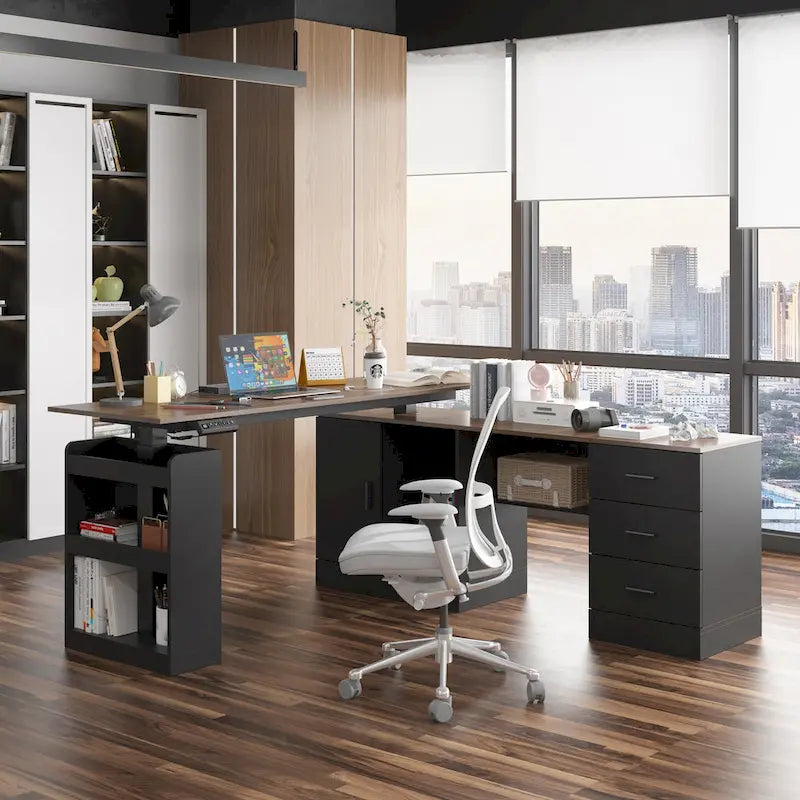 63 Bureau réglable Design ergonomique Rangement spacieux et Position debout