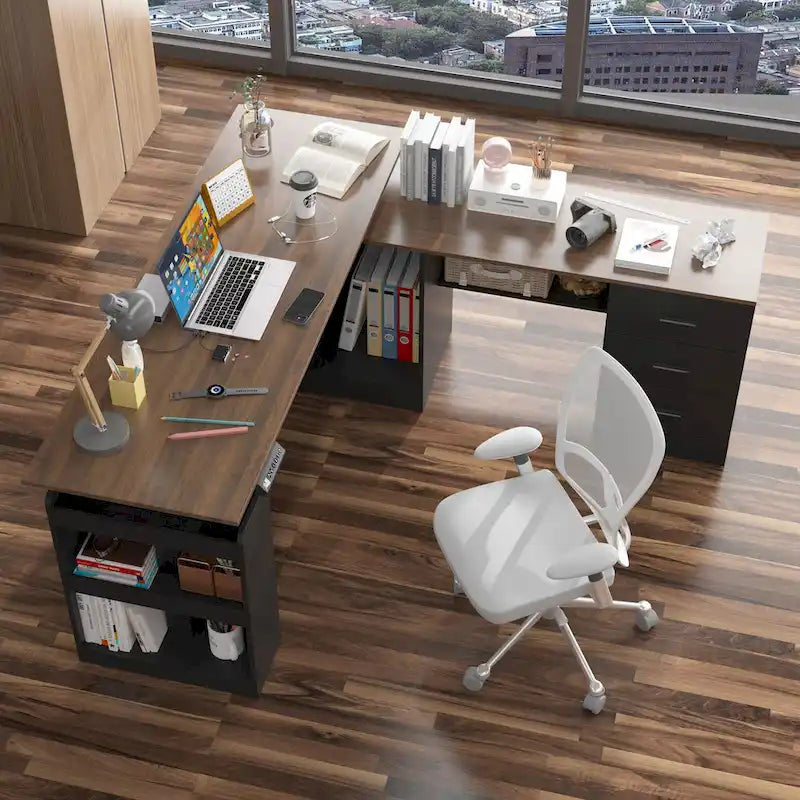 63 Bureau réglable Design ergonomique Rangement spacieux et Position debout