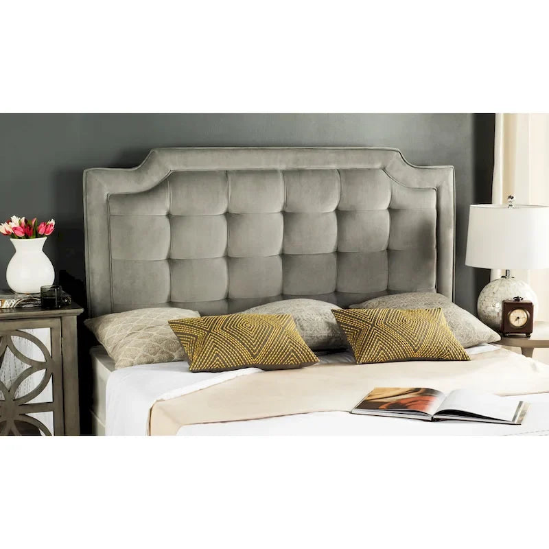 Tête de lit capitonnée Shanika Taupe (King)