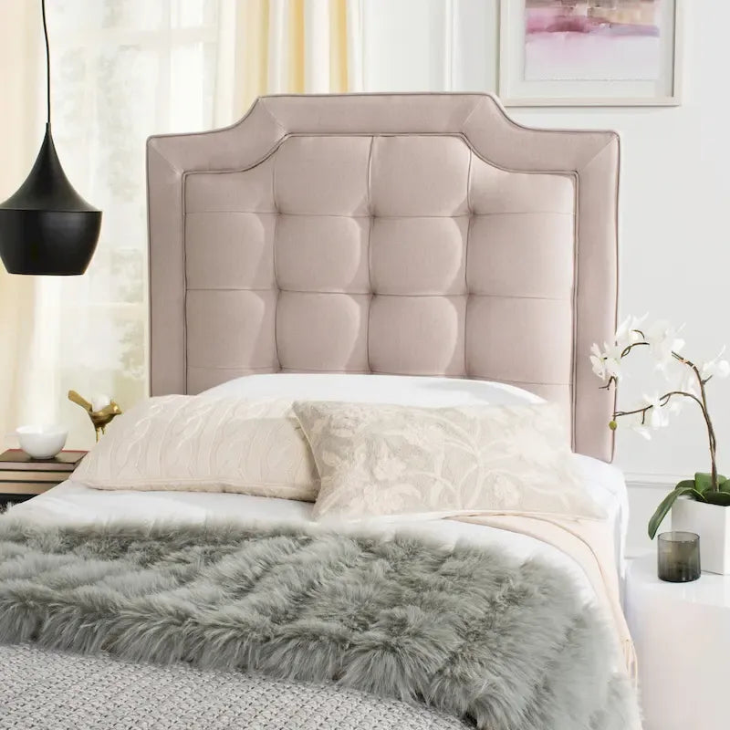Tête de lit capitonnée Shanika Taupe (King)