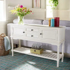 SAFAVIEH Vella 2-Drawer 2 Door Console Table - 47.3 W x 13 L x 29.5 H - 47Wx13Dx30H