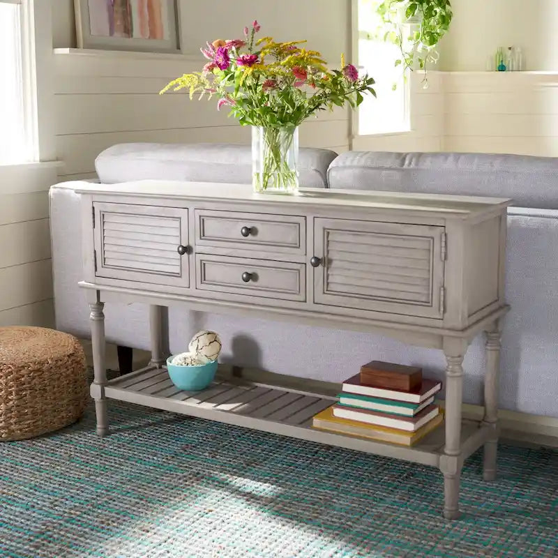 Console 2 tiroirs 2 portes Vella - 47,3 L x 13 P x 29,5 H - 47Lx13Px30H