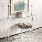 Table console en acrylique Camryn Couture - Transparent - 60 L x 10 P x 30 H - 52Lx10Px30H