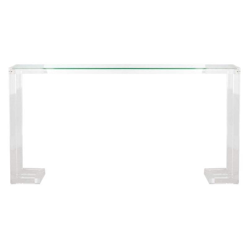 Table console en acrylique Camryn Couture - Transparent - 60 L x 10 P x 30 H - 52Lx10Px30H