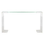 Table console en acrylique Camryn Couture - Transparent - 60 L x 10 P x 30 H - 52Lx10Px30H
