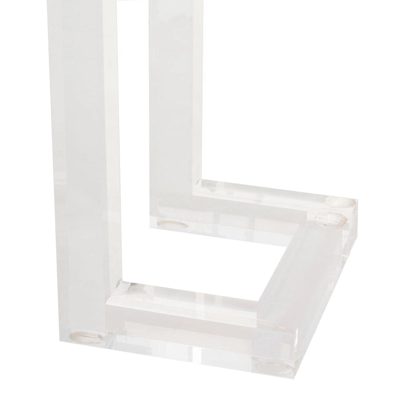 Table console en acrylique Camryn Couture - Transparent - 60 L x 10 P x 30 H - 52Lx10Px30H