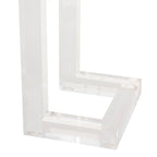 Table console en acrylique Camryn Couture - Transparent - 60 L x 10 P x 30 H - 52Lx10Px30H