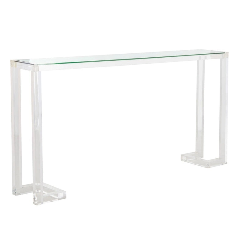 Table console en acrylique Camryn Couture - Transparent - 60 L x 10 P x 30 H - 52Lx10Px30H