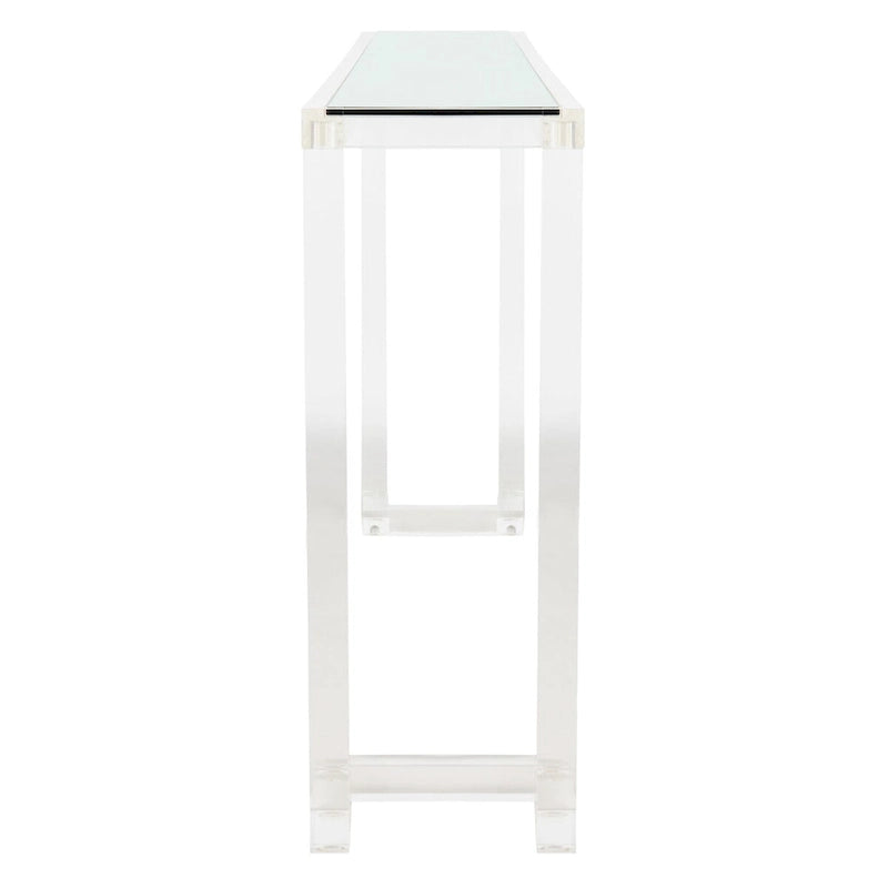 Table console en acrylique Camryn Couture - Transparent - 60 L x 10 P x 30 H - 52Lx10Px30H