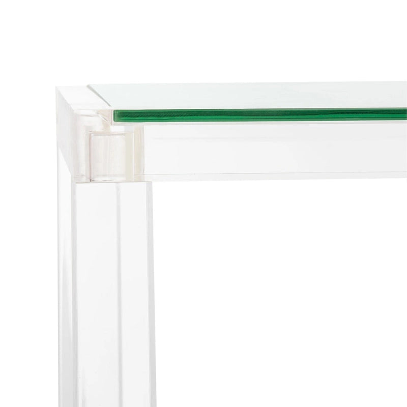 Table console en acrylique Camryn Couture - Transparent - 60 L x 10 P x 30 H - 52Lx10Px30H