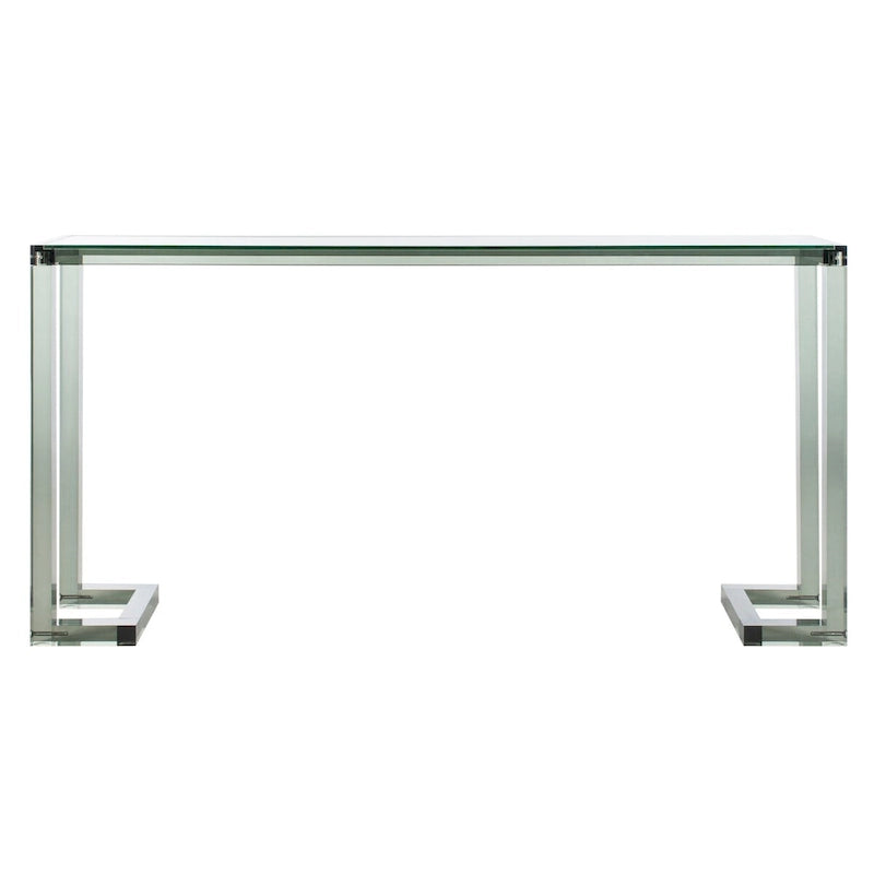 Table console en acrylique Camryn Couture - Transparent - 60 L x 10 P x 30 H - 52Lx10Px30H