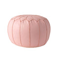 Pouf ottoman léger en similicuir style marocain classique