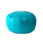 Pouf ottoman léger en similicuir style marocain classique