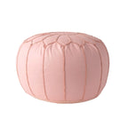 Pouf ottoman léger en similicuir style marocain classique