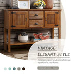 Console de buffet en bois massif de 48 po