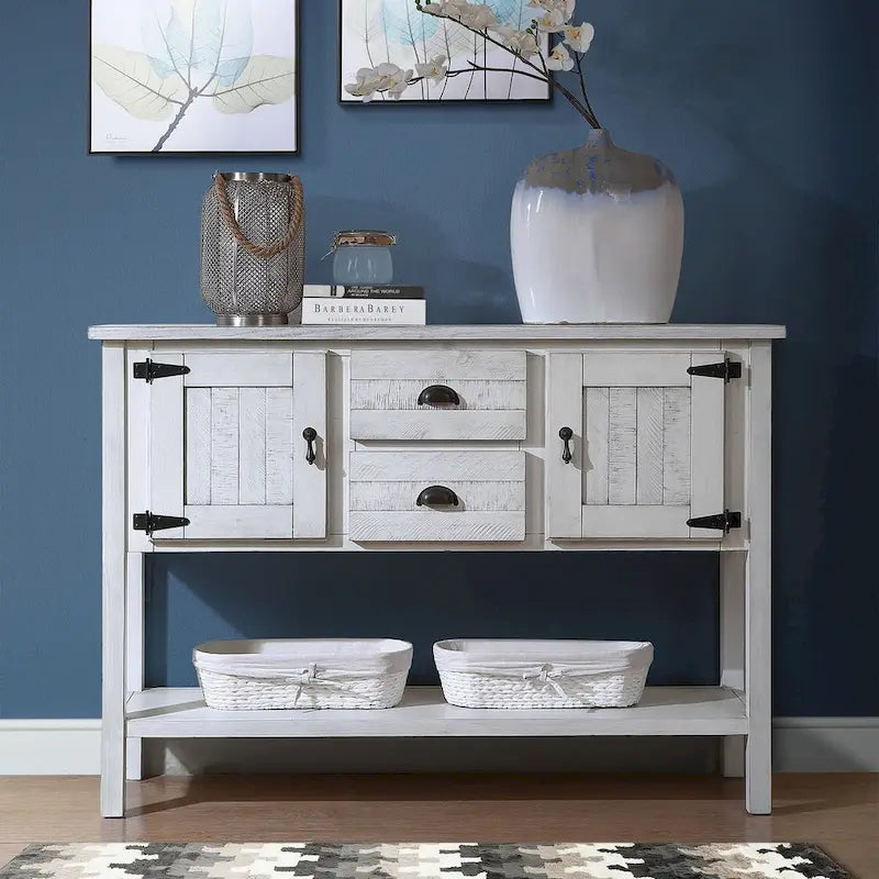 Console de buffet en bois massif de 48 po
