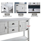 Console de buffet en bois massif de 48 po
