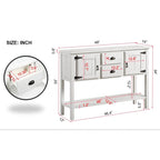 Console de buffet en bois massif de 48 po
